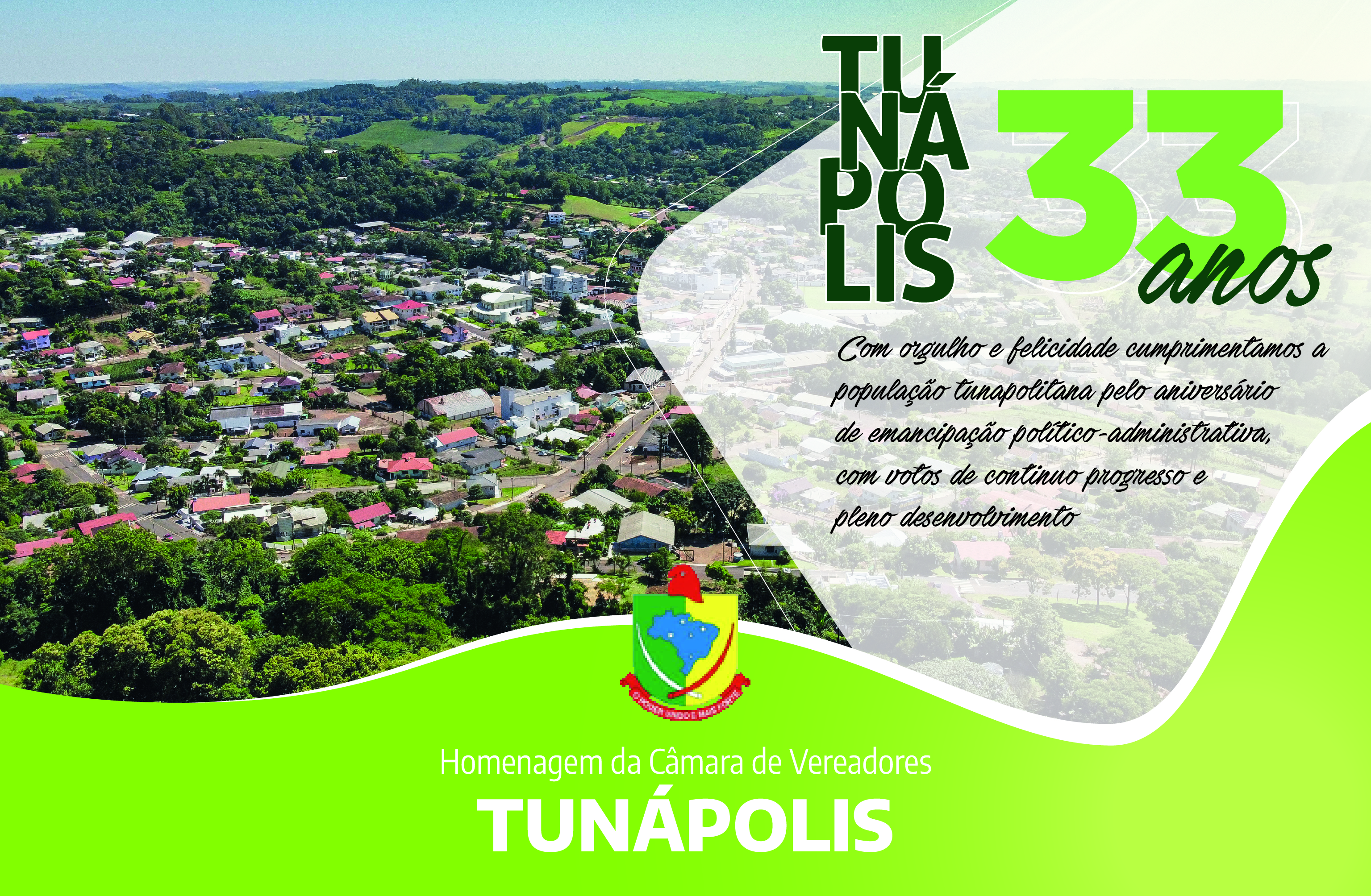 Tunápolis comemora 33 anos de emancipação política-administrativa